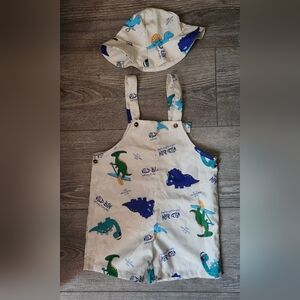 SHEIN Dinosaur Overalls Kids